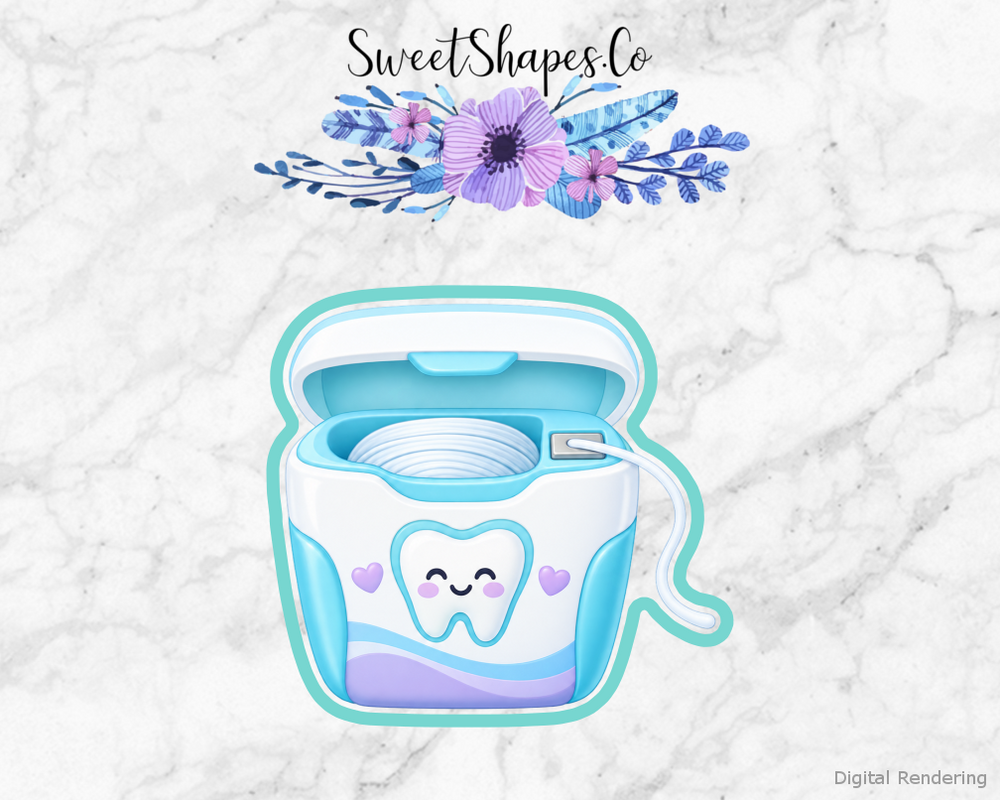 Dental Thanks Dental Floss Box Cookie Cutter