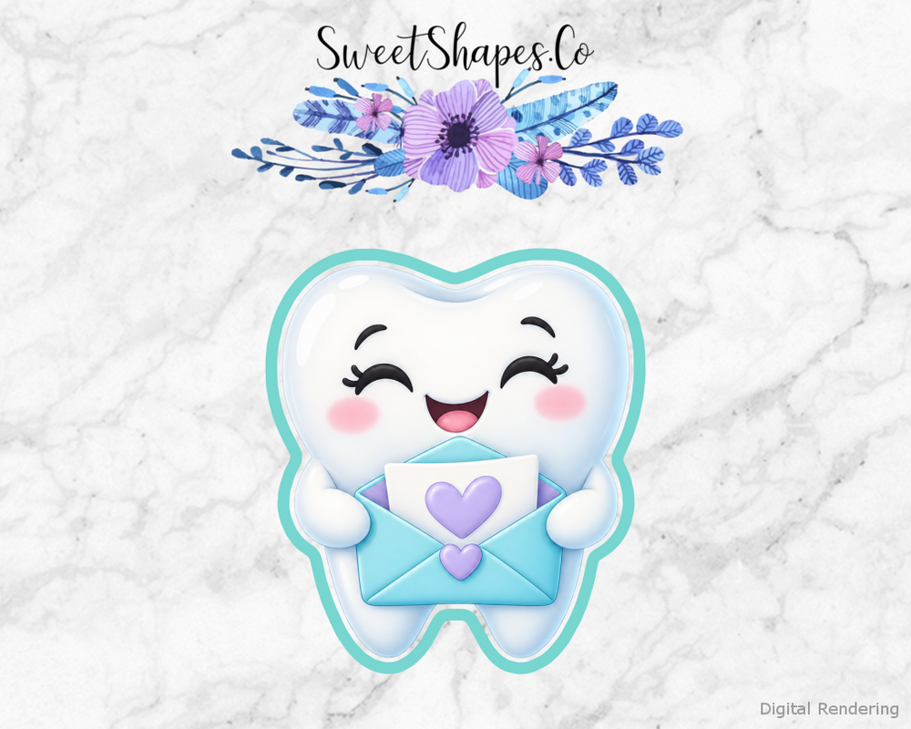Dental Thanks Tooth Thank You Envelope Cookie Cutter