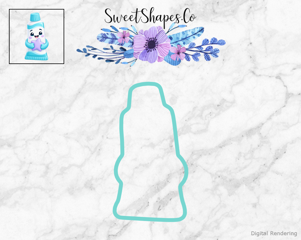 Dental Thanks Toothpaste Tube with Star Cookie Cutter