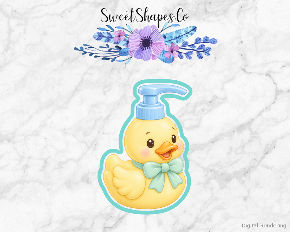 Duckling Shower Baby Soap Pump Cookie Cutter