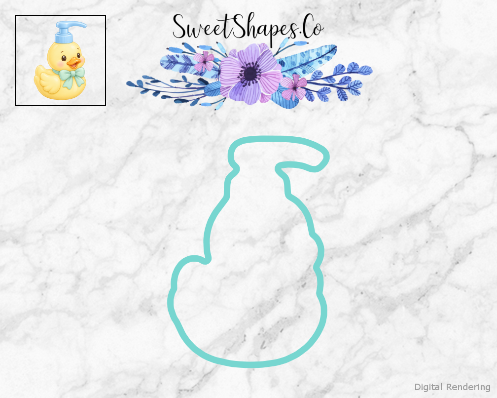 Duckling Shower Baby Soap Pump Cookie Cutter