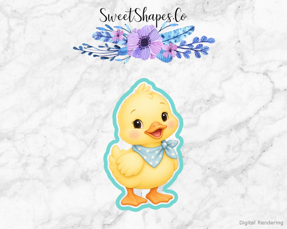 Duckling Shower Duckling with Neckerchief Cookie Cutter