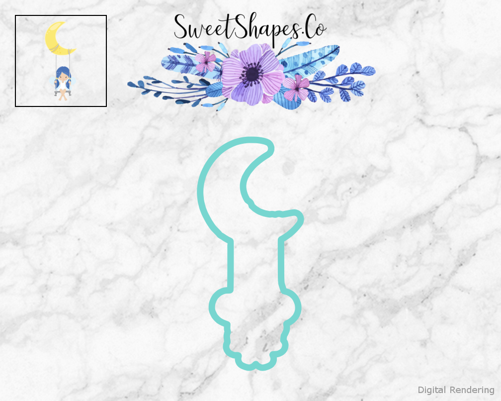 Fairy On A Moon 2 Cookie Cutter