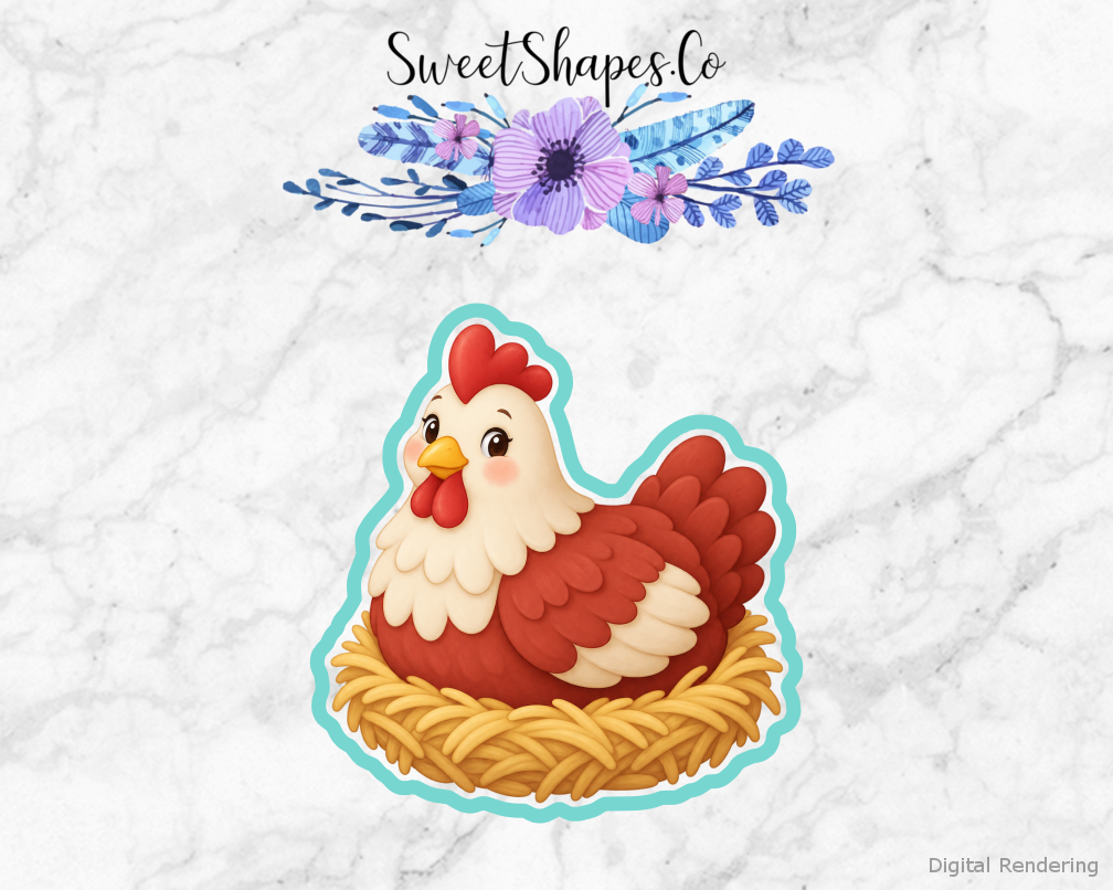 Farmyard Party Hen On A Nest Cookie Cutter