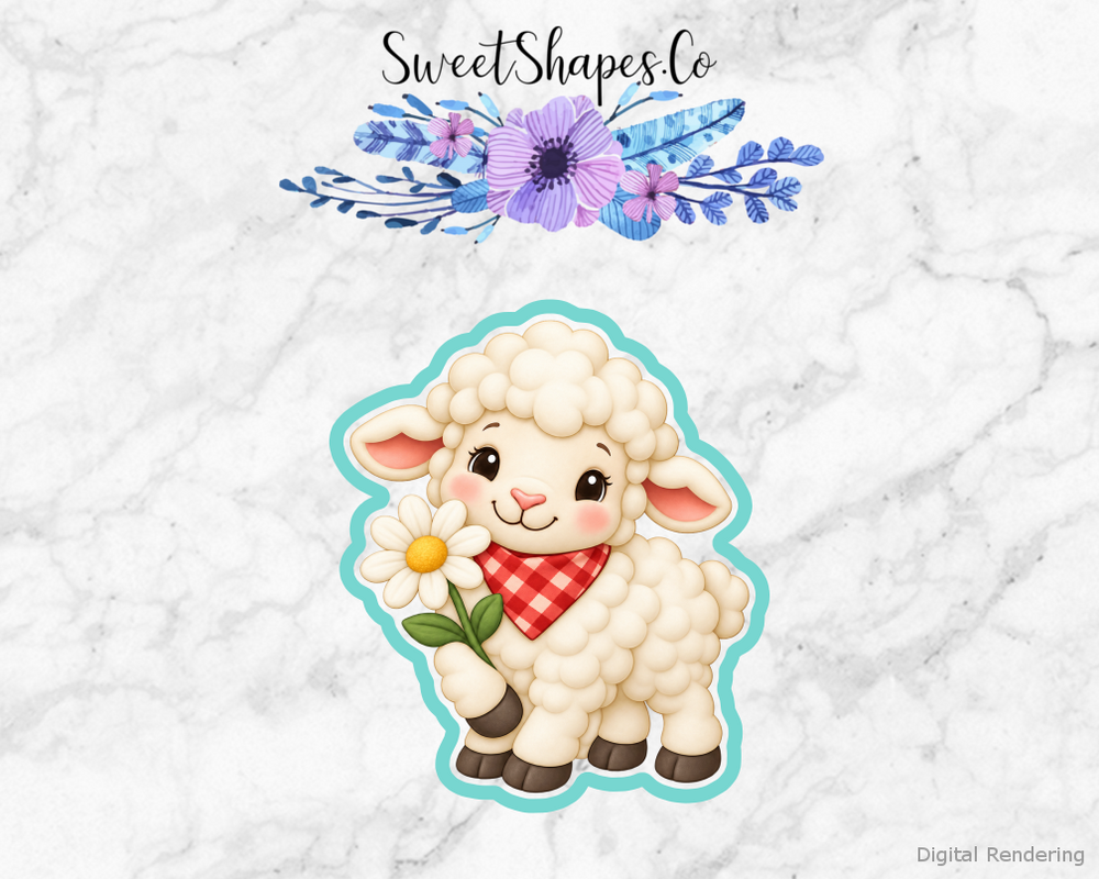 Farmyard Party Sheep With A Daisy Cookie Cutter