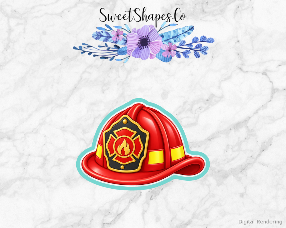 Fire Hero Firefighter Helmet Cookie Cutter