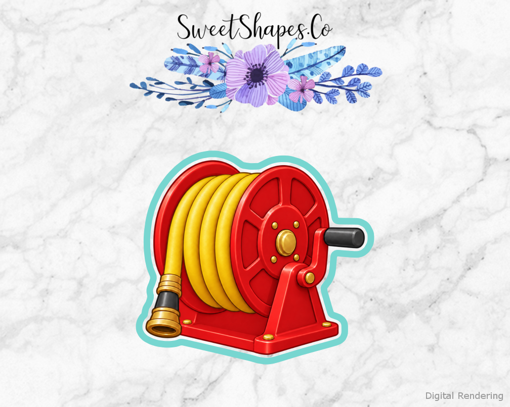 Fire Hero Hose Reel Cookie Cutter