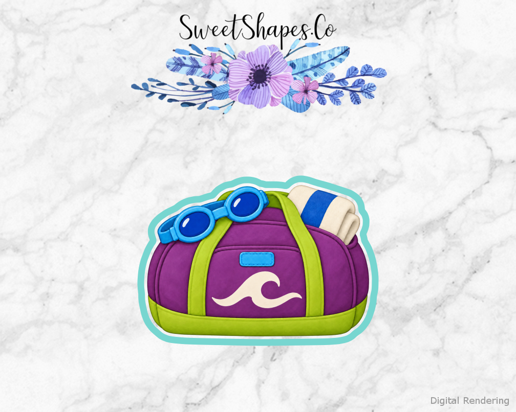 First Lap Swim Bag Cookie Cutter