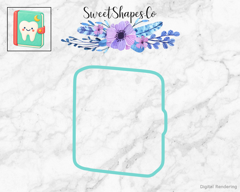 First Tooth Memory Book Cookie Cutter