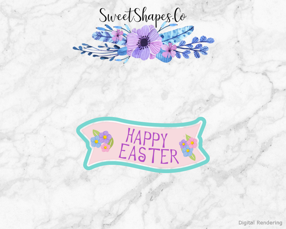 Flower Banner Cookie Cutter