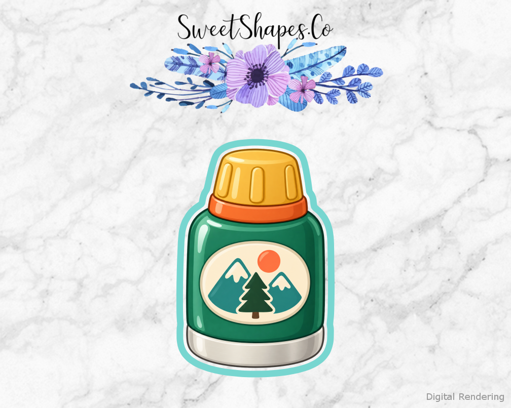 Forest Trail Camping Flask Cookie Cutter