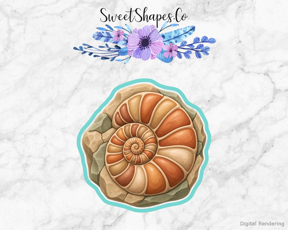 Fossil Dig Ammonite Fossil Rock Cookie Cutter