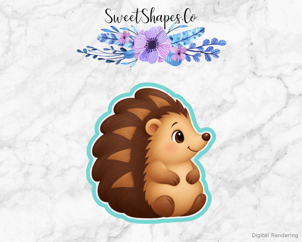 Friendly Woodland Hedgehog Cookie Cutter