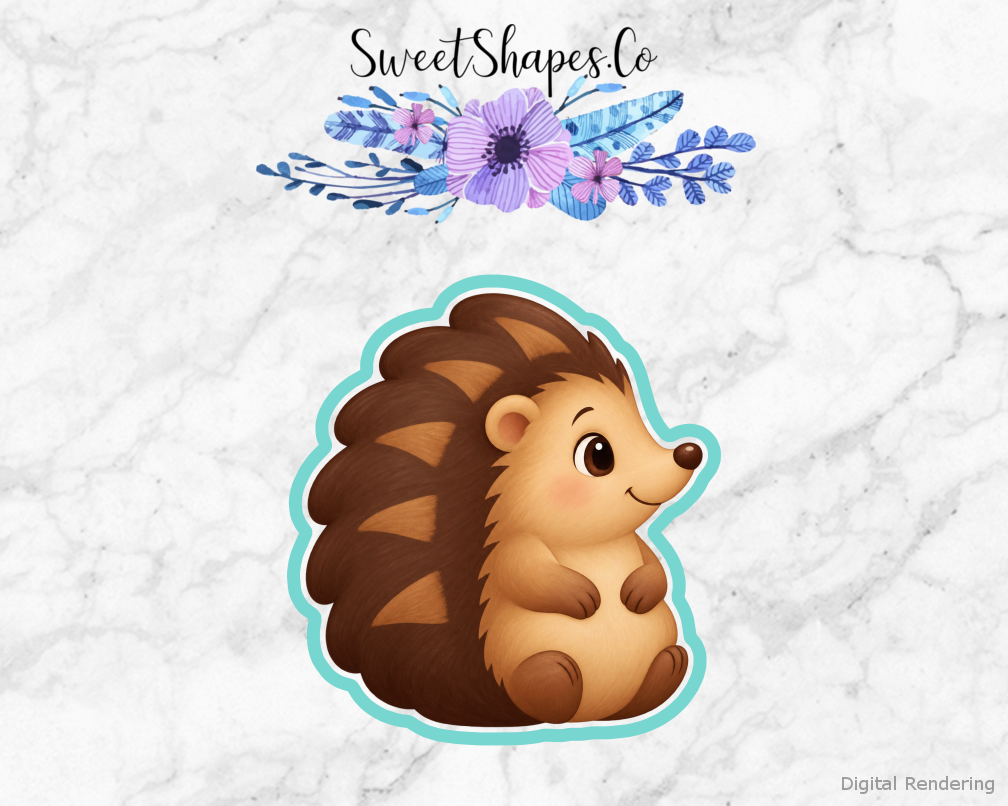 Friendly Woodland Hedgehog Cookie Cutter