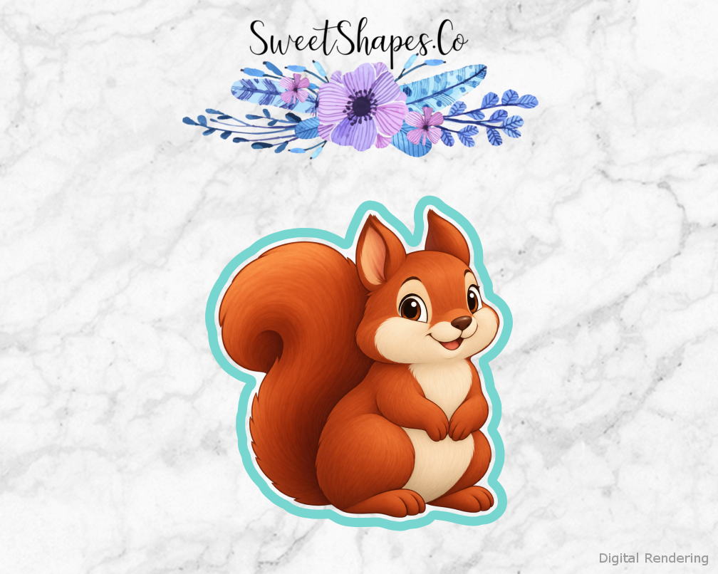 Friendly Woodland Squirrel Cookie Cutter