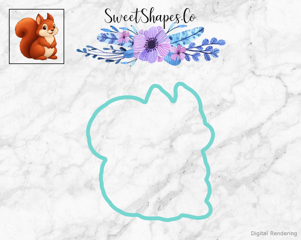 Friendly Woodland Squirrel Cookie Cutter