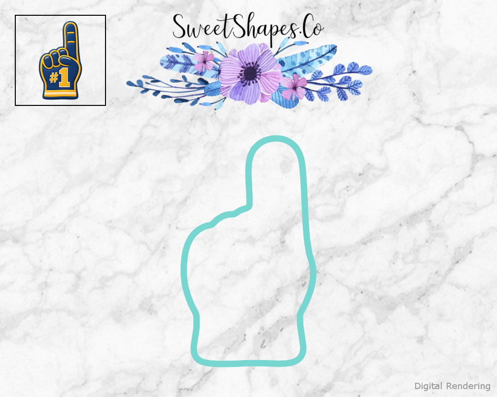 Game Day Foam Finger Cookie Cutter