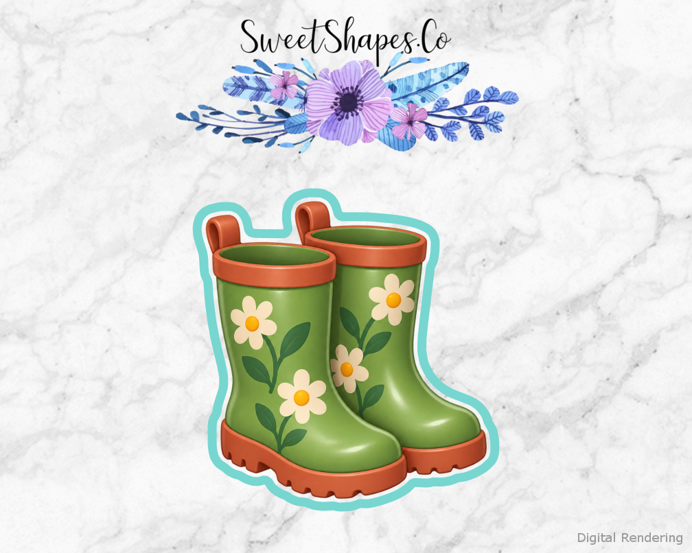 Garden Helper Garden Boots Cookie Cutter