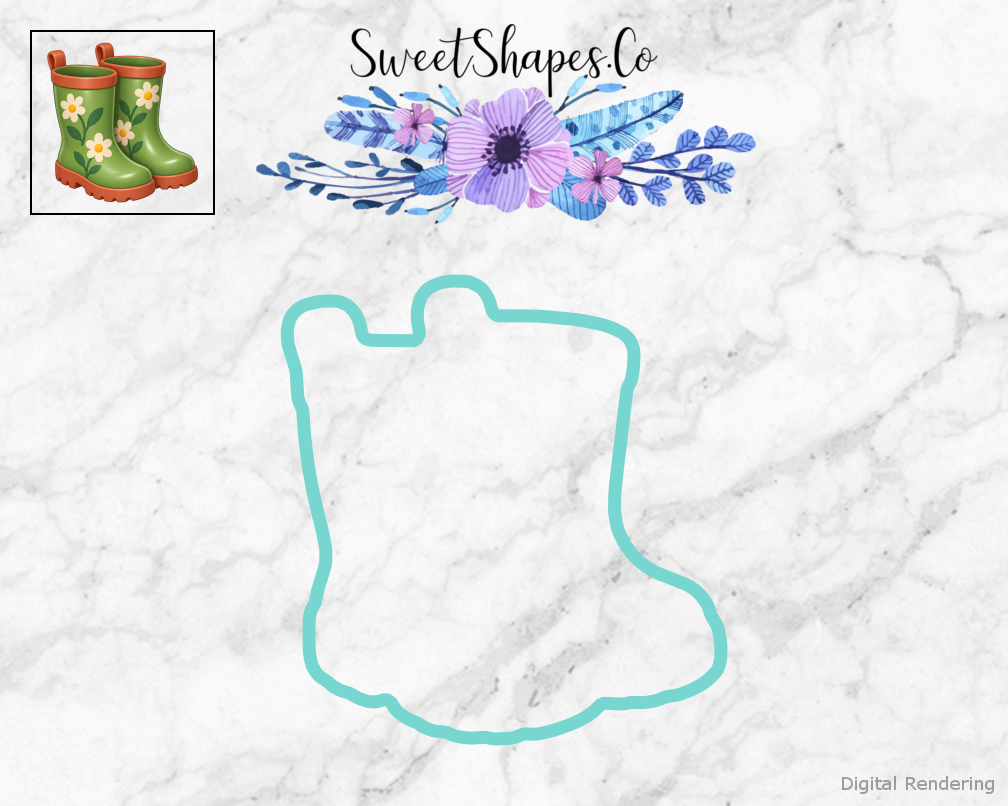 Garden Helper Garden Boots Cookie Cutter
