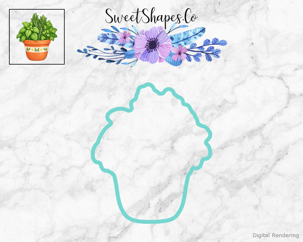Garden Helper Potted Herbs Cookie Cutter
