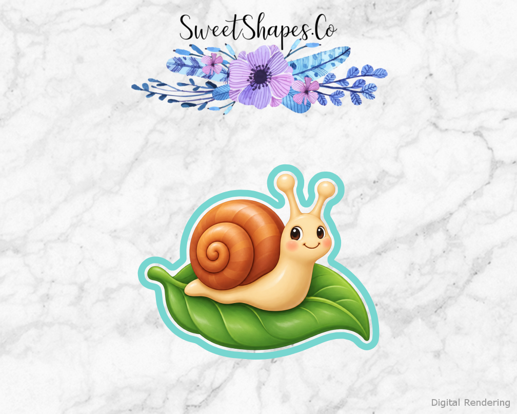 Garden Helper Snail On A Leaf Cookie Cutter