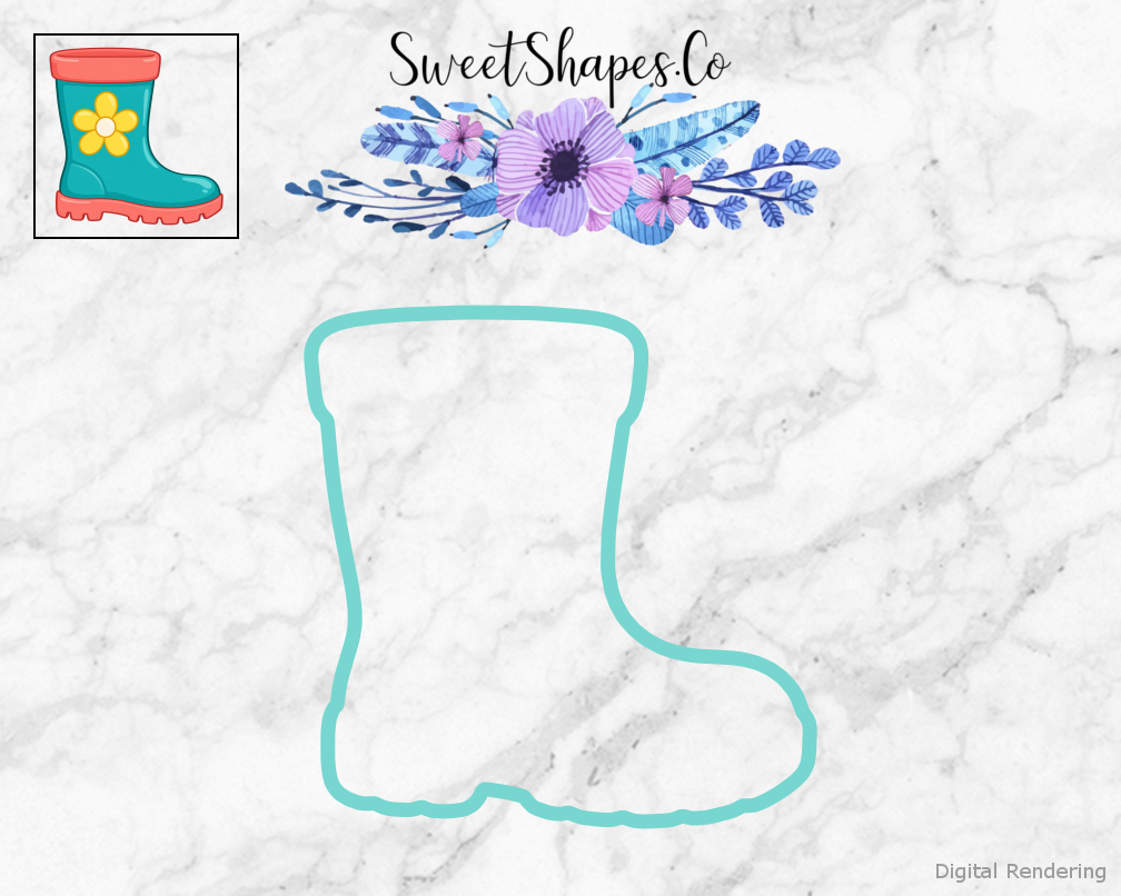 Garden Rain Boot Cookie Cutter