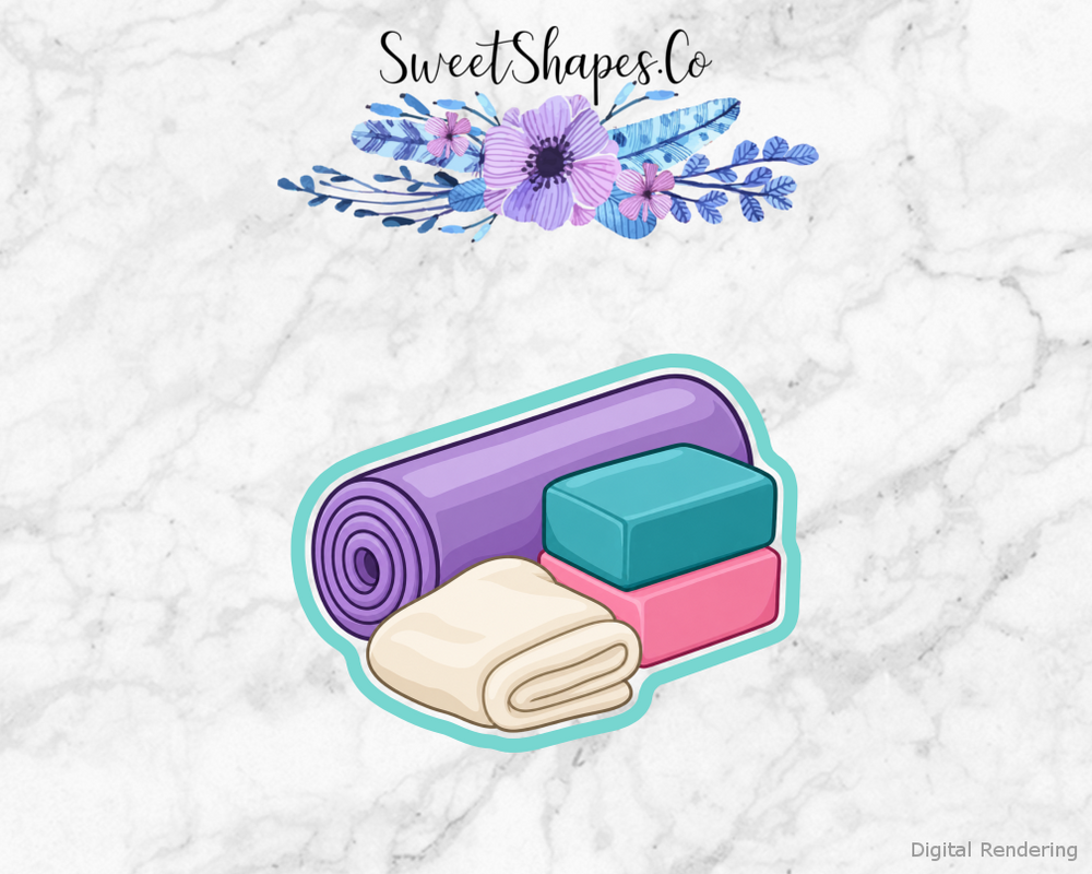 Gentle Stretch Yoga Blocks Cookie Cutter