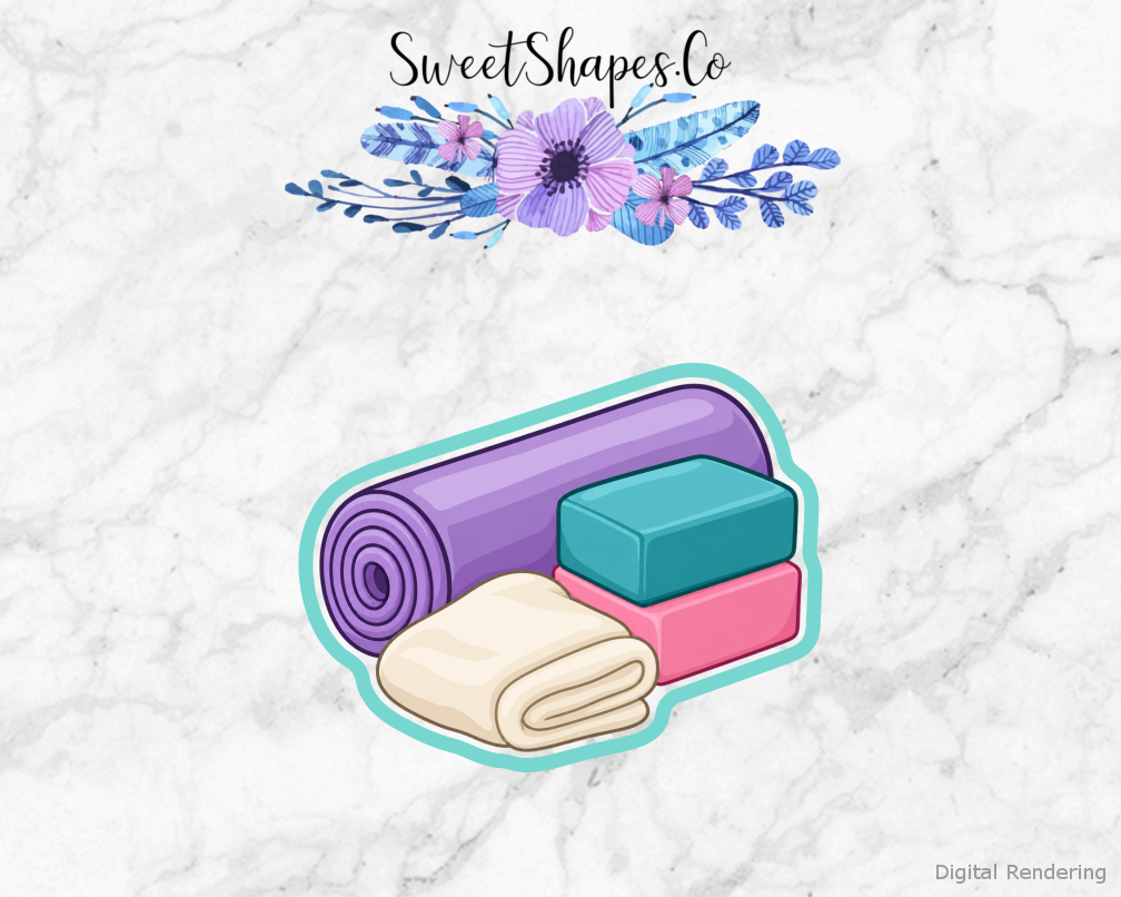 Gentle Stretch Yoga Blocks Cookie Cutter