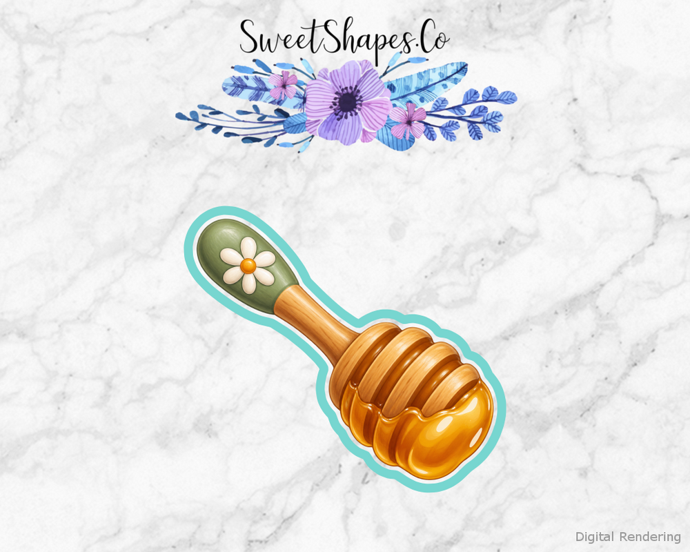 Golden Daisy Honey Dipper Cookie Cutter