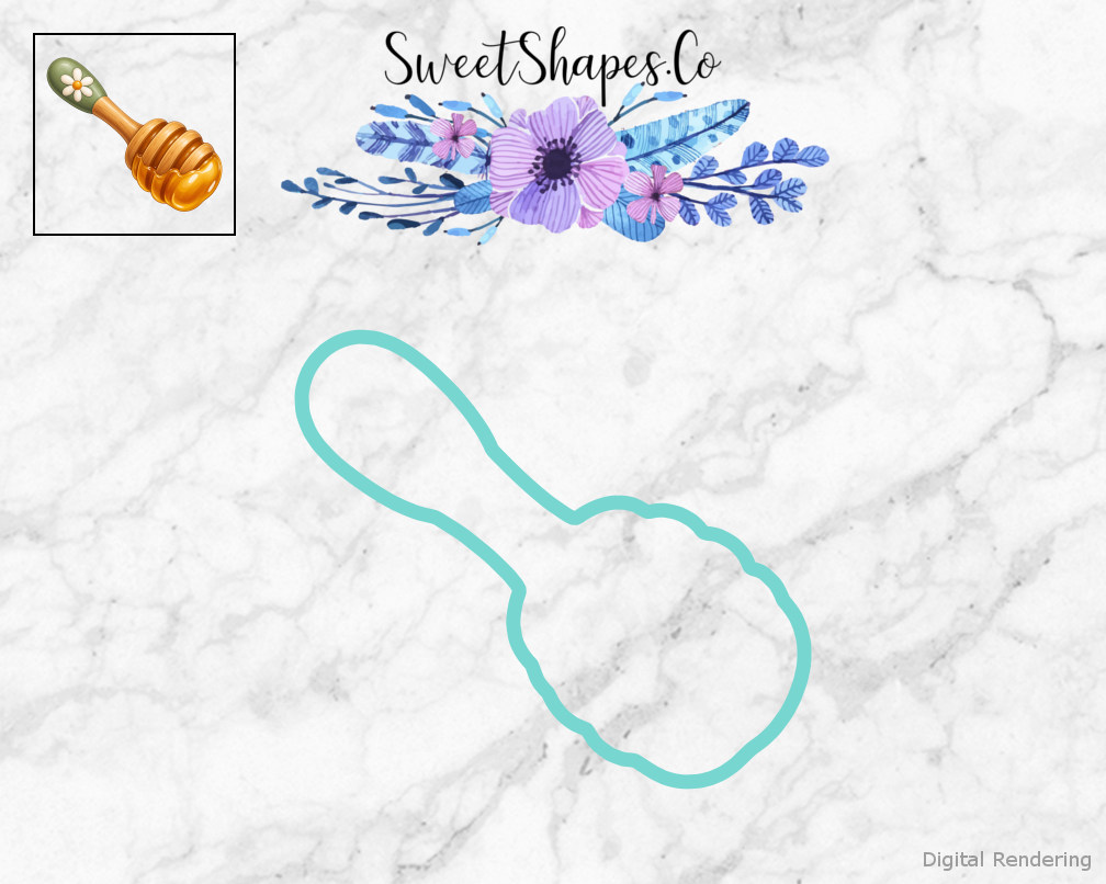 Golden Daisy Honey Dipper Cookie Cutter