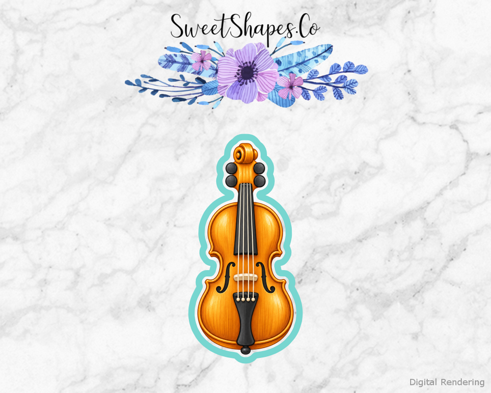 Golden Recital Violin Cookie Cutter