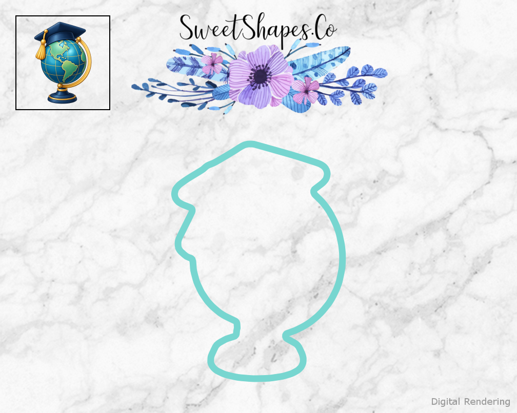 Grad Adventure Graduation Globe Cookie Cutter