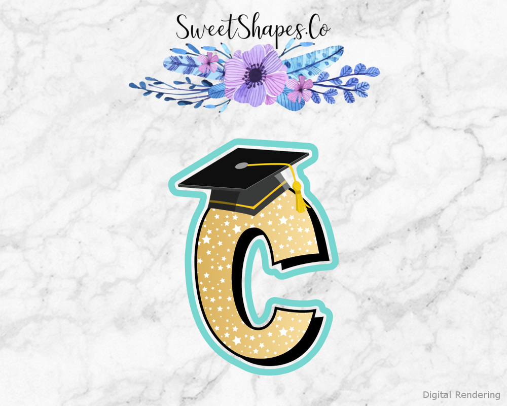 Graduation Cap C Cookie Cutter