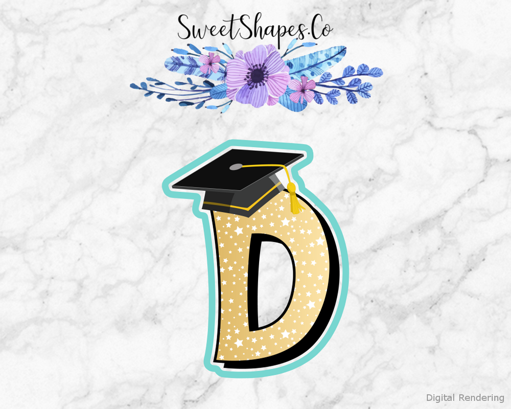 Graduation Cap D Cookie Cutter