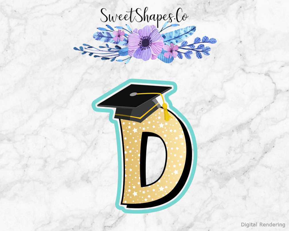 Graduation Cap D Cookie Cutter