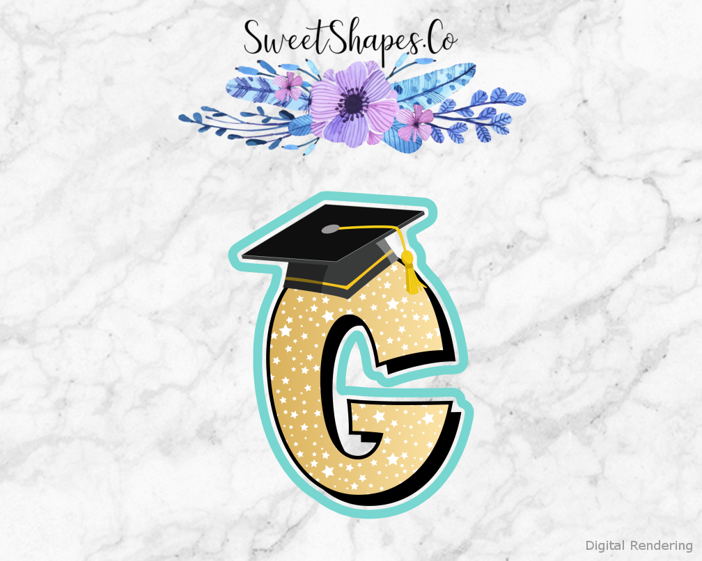 Graduation Cap G Cookie Cutter