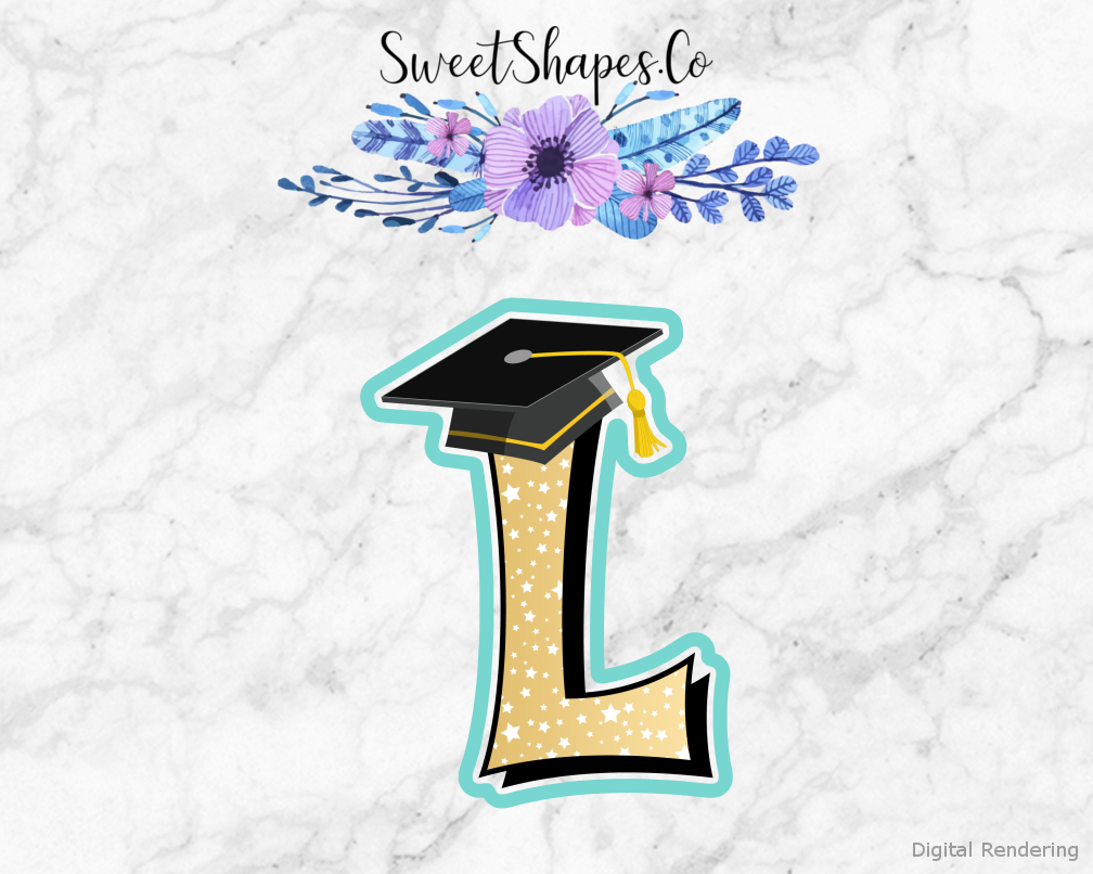 Graduation Cap L Cookie Cutter