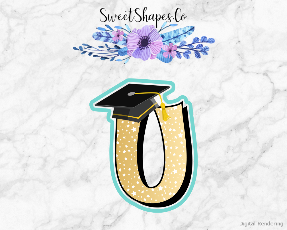 Graduation Cap U Cookie Cutter