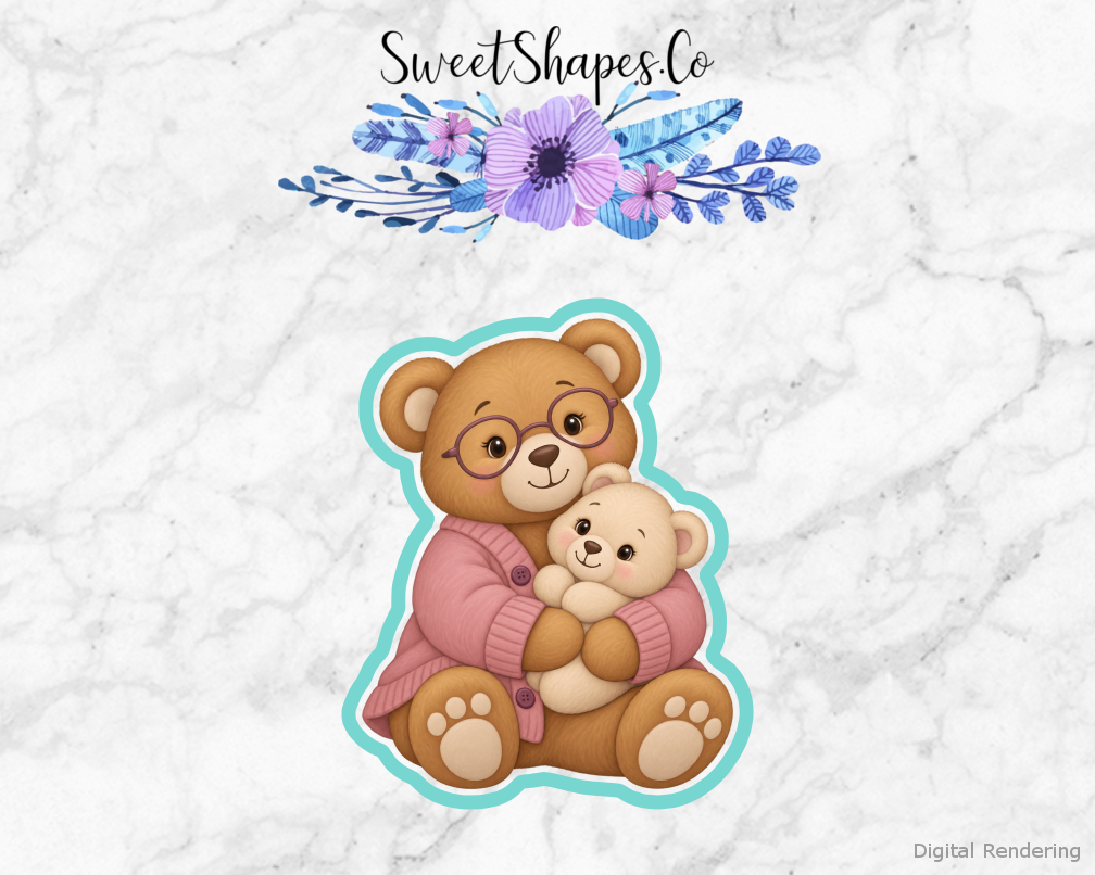Grandma Bear Hug Cookie Cutter