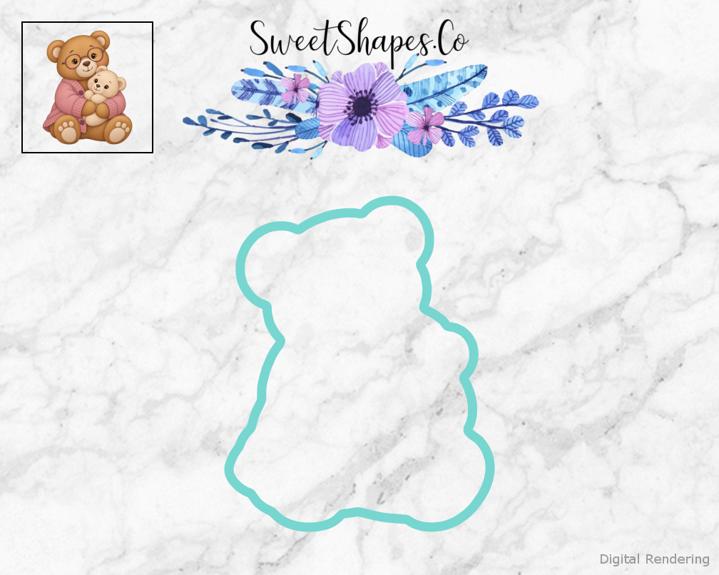 Grandma Bear Hug Cookie Cutter