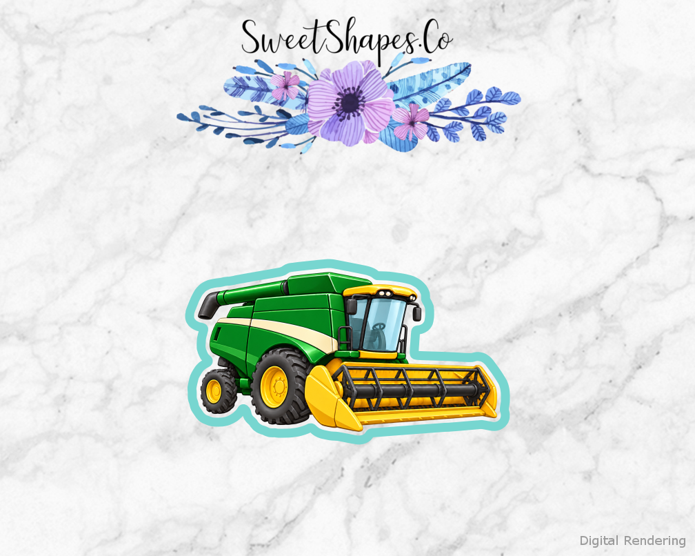 Green Harvest Combine Cookie Cutter
