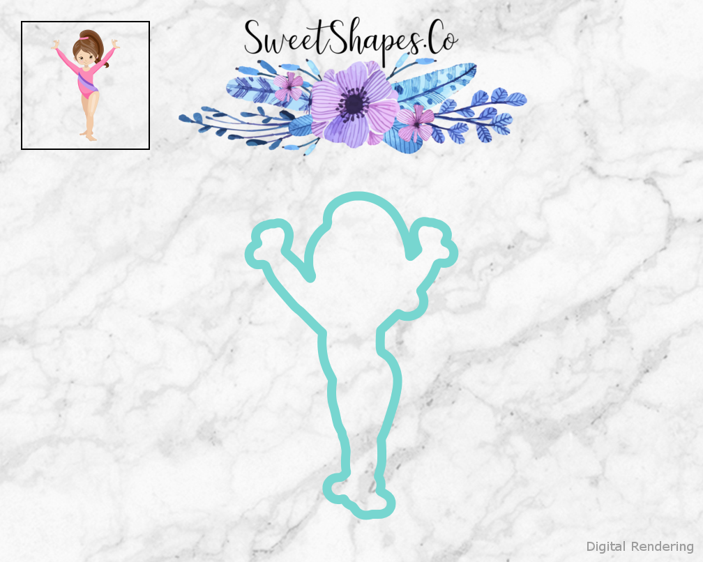 Gymnast 1 Cookie Cutter