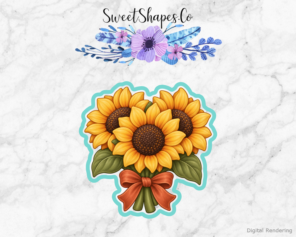 Harvest Sunflower Bunch Cookie Cutter