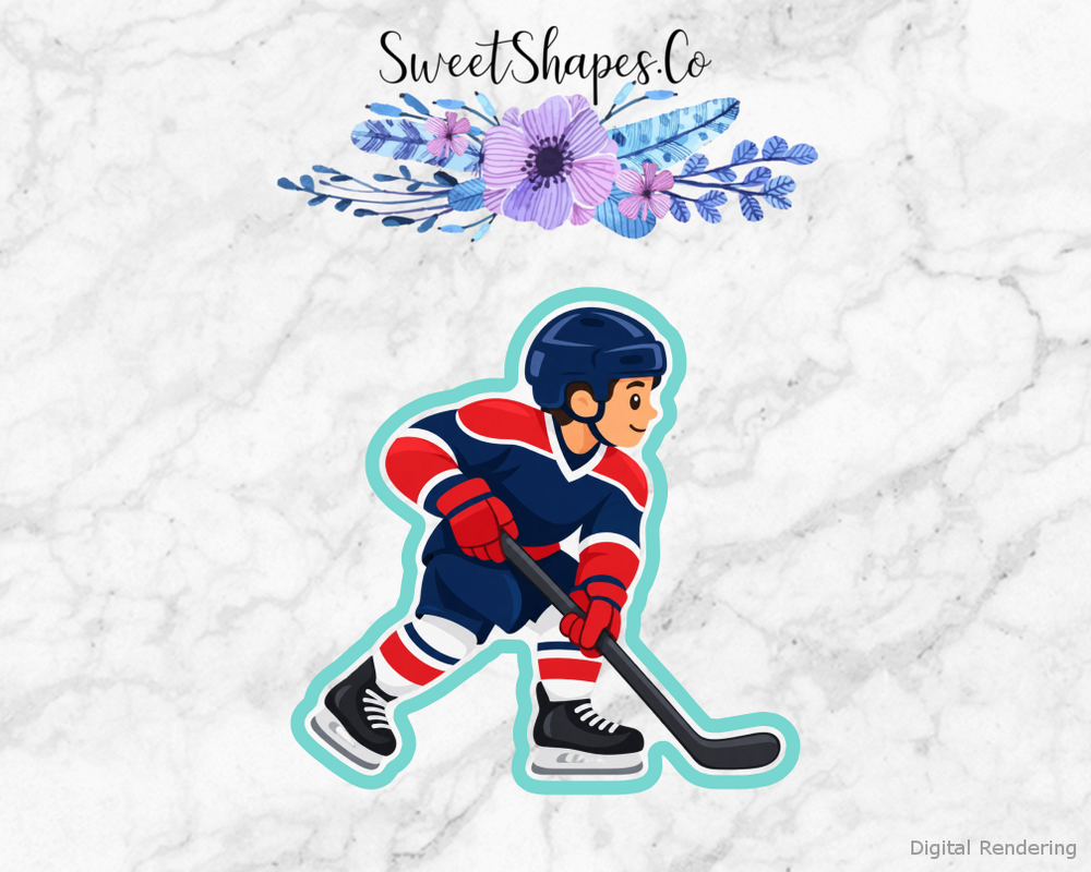 Hockey Player Cookie Cutter