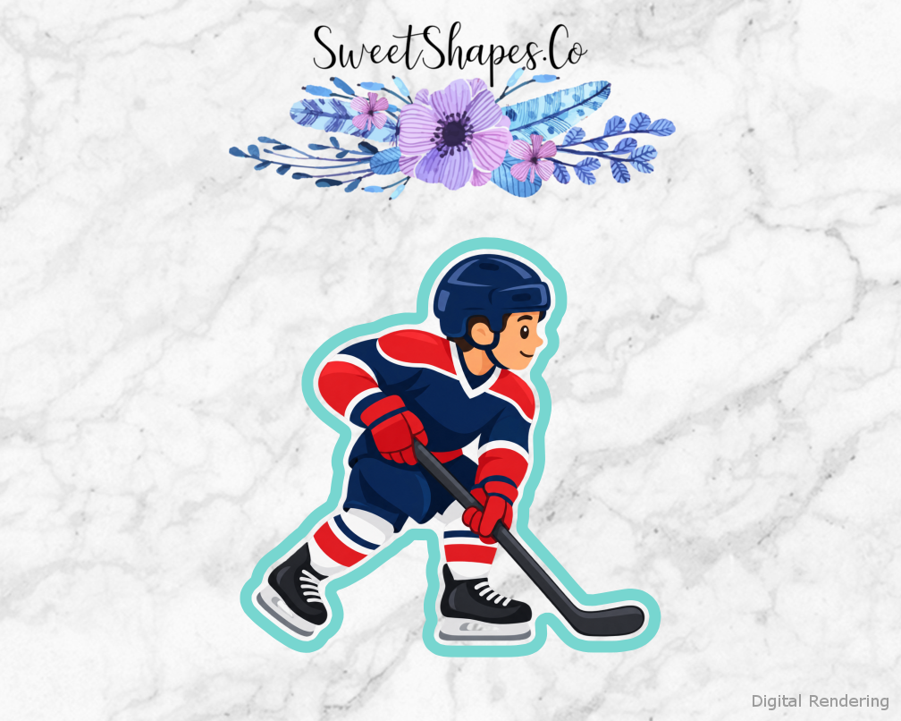Hockey Player Cookie Cutter