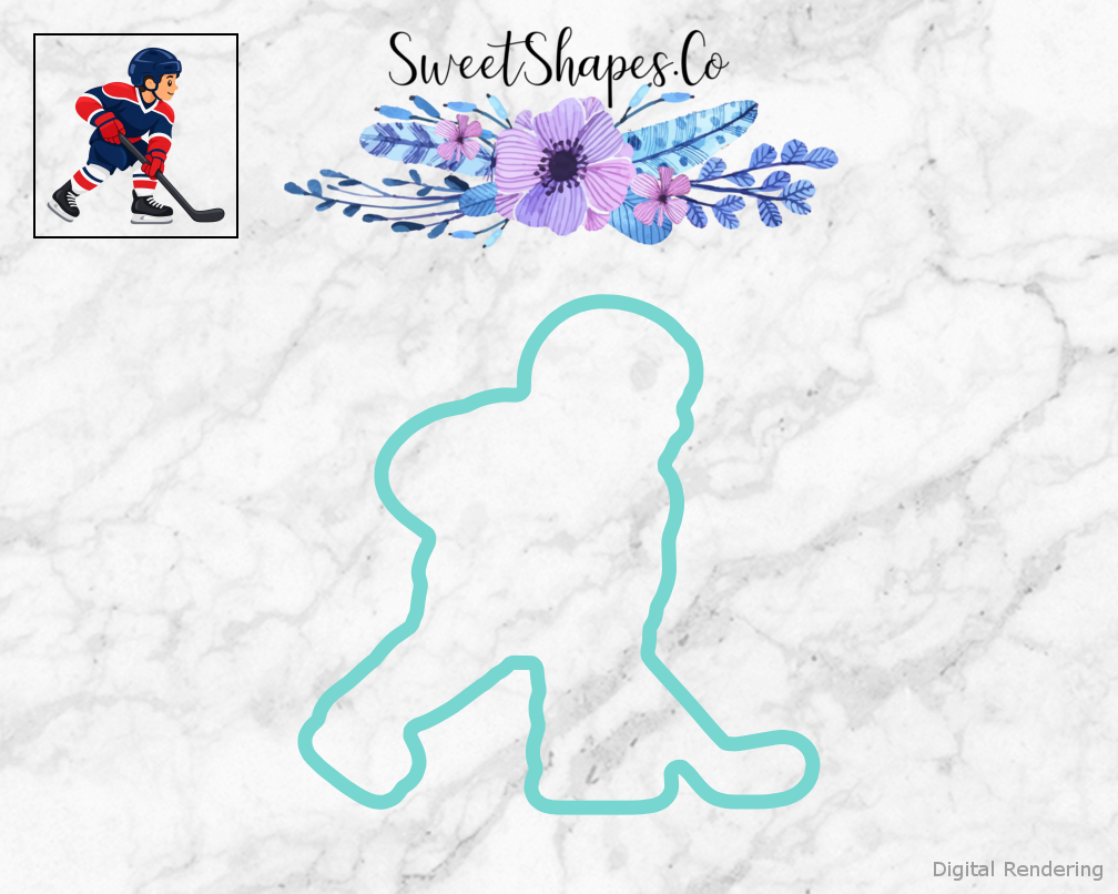 Hockey Player Cookie Cutter