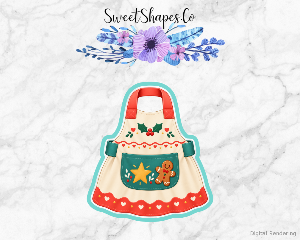 Holiday Baking Apron Cookie Cutter