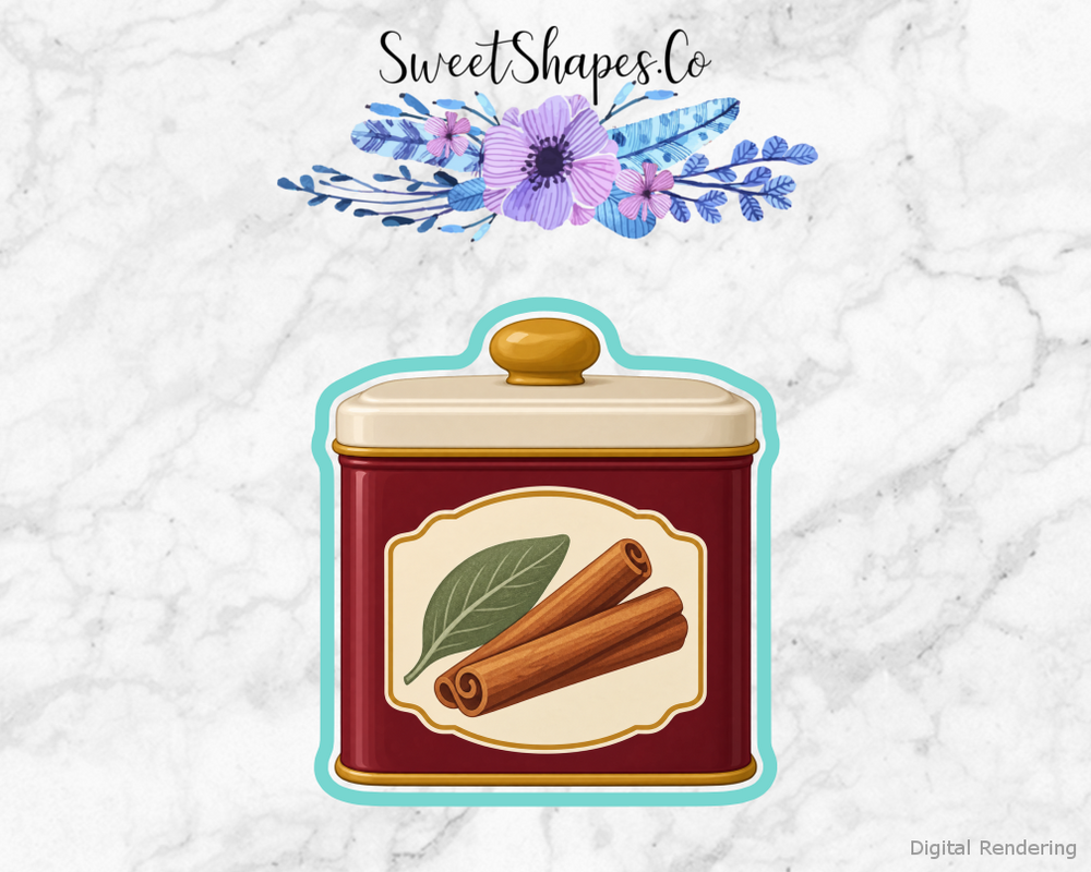 Holiday Cinnamon Spice Tin Cookie Cutter