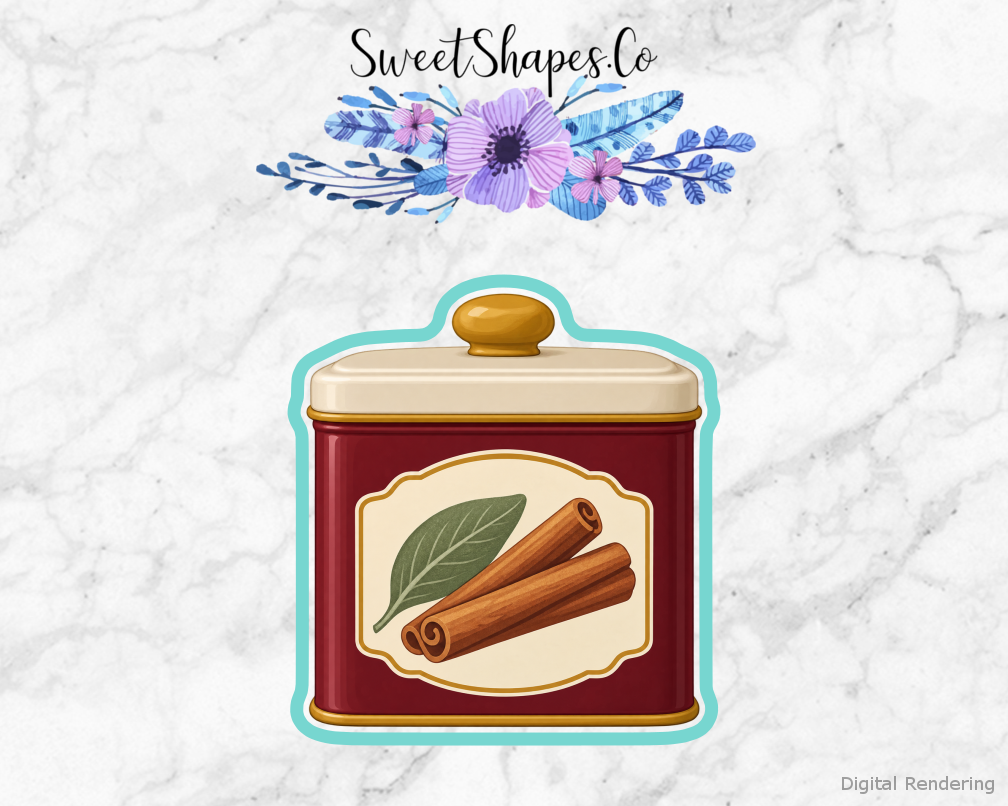 Holiday Cinnamon Spice Tin Cookie Cutter