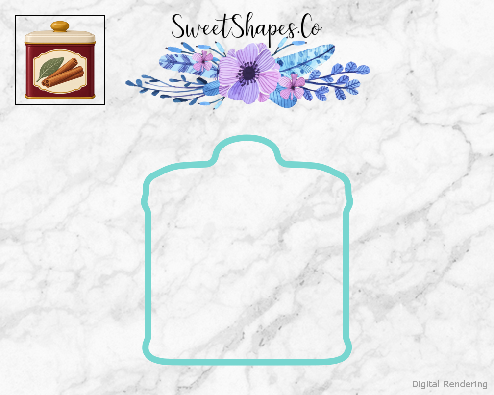 Holiday Cinnamon Spice Tin Cookie Cutter